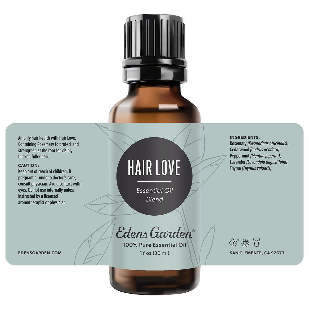 Edens Garden Hair Love floral-herbal-notes capture lavender, lime, and cedarwood aroma.