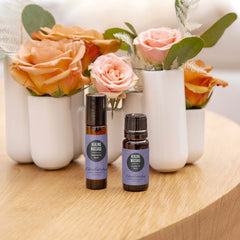 Edens Garden Healing Massage blend in diffuser, creating a calm woodland atmosphere.