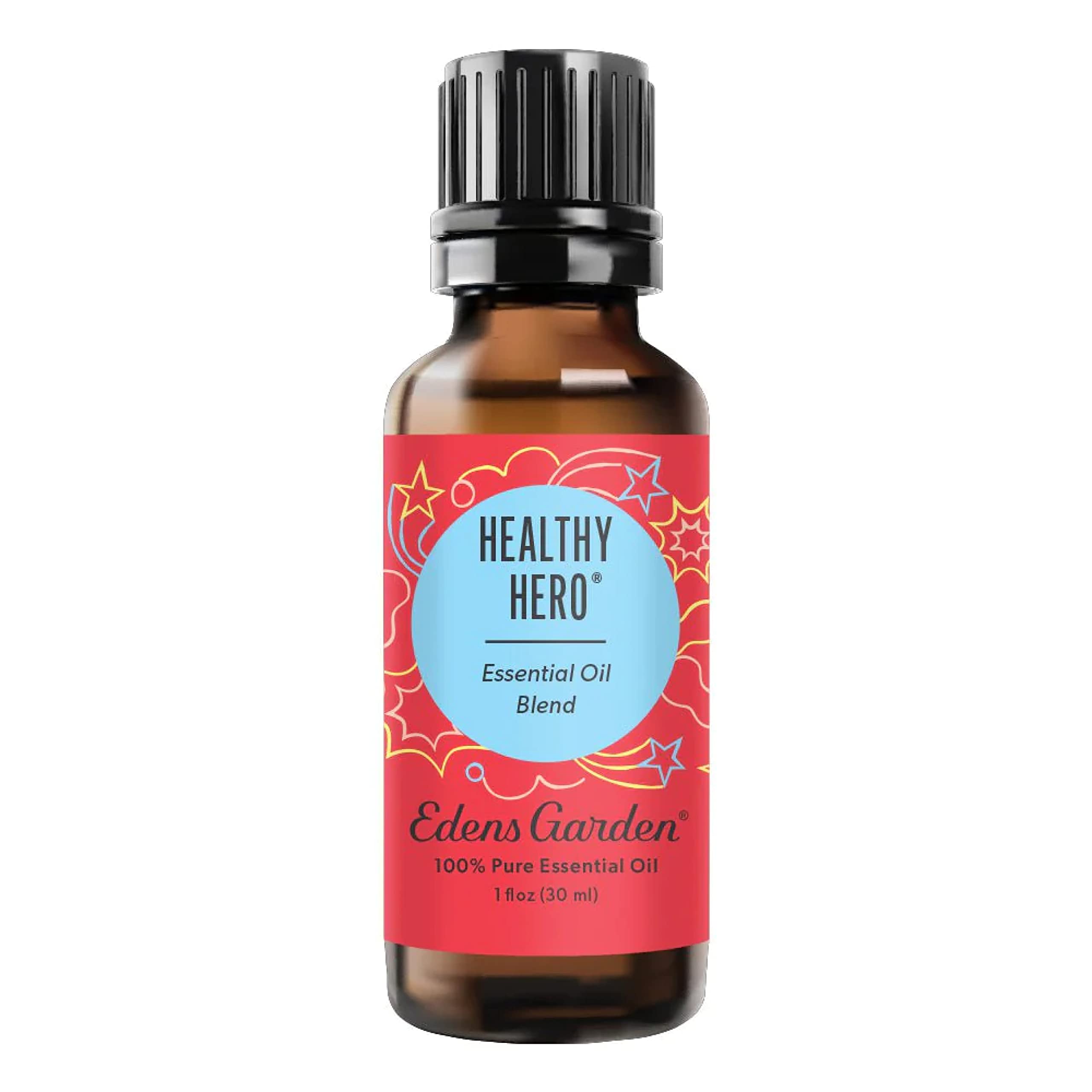 Edens Garden Healthy Hero 30ml bottle ready for diffusion in kids' room