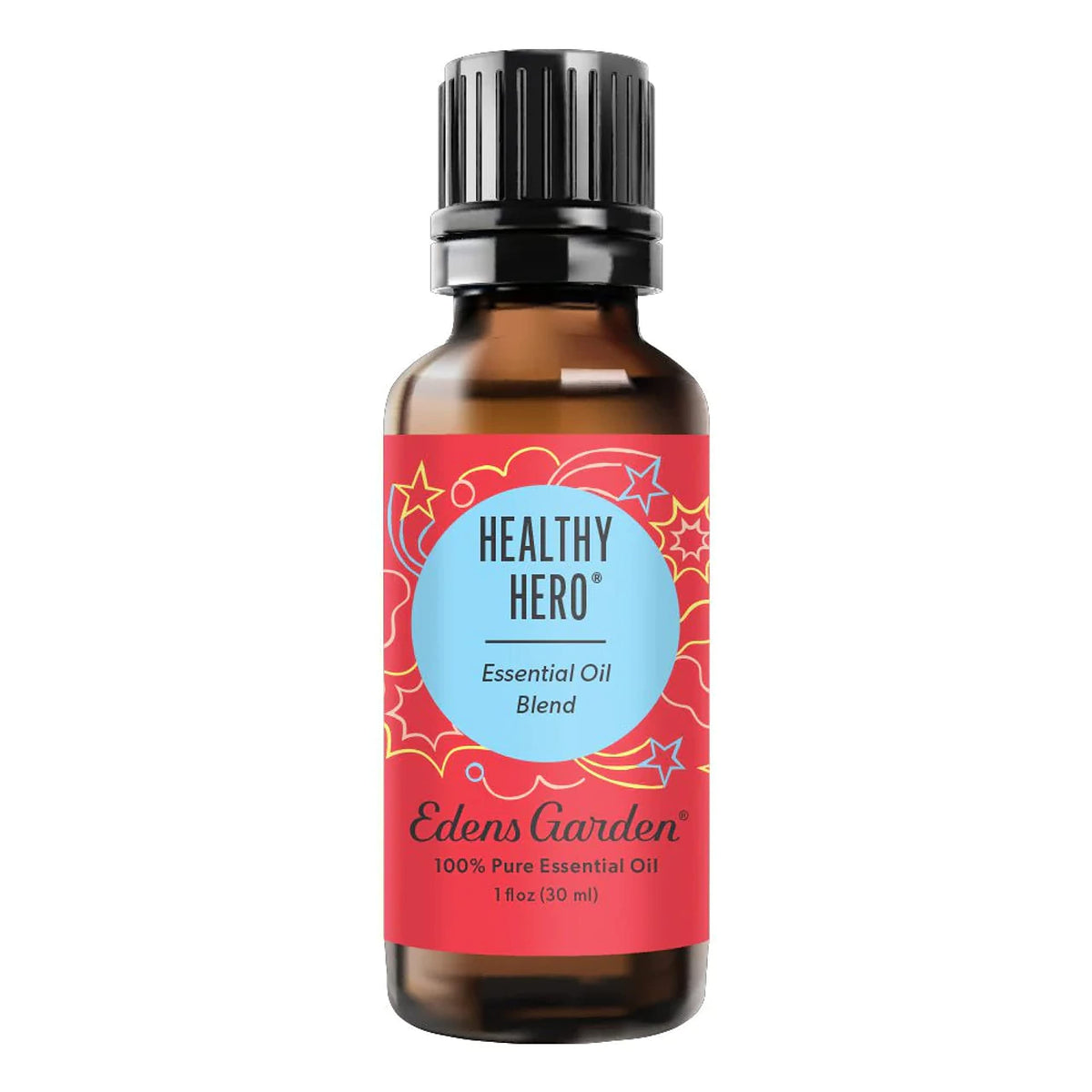Edens Garden Healthy Hero 30ml bottle ready for diffusion in kids' room