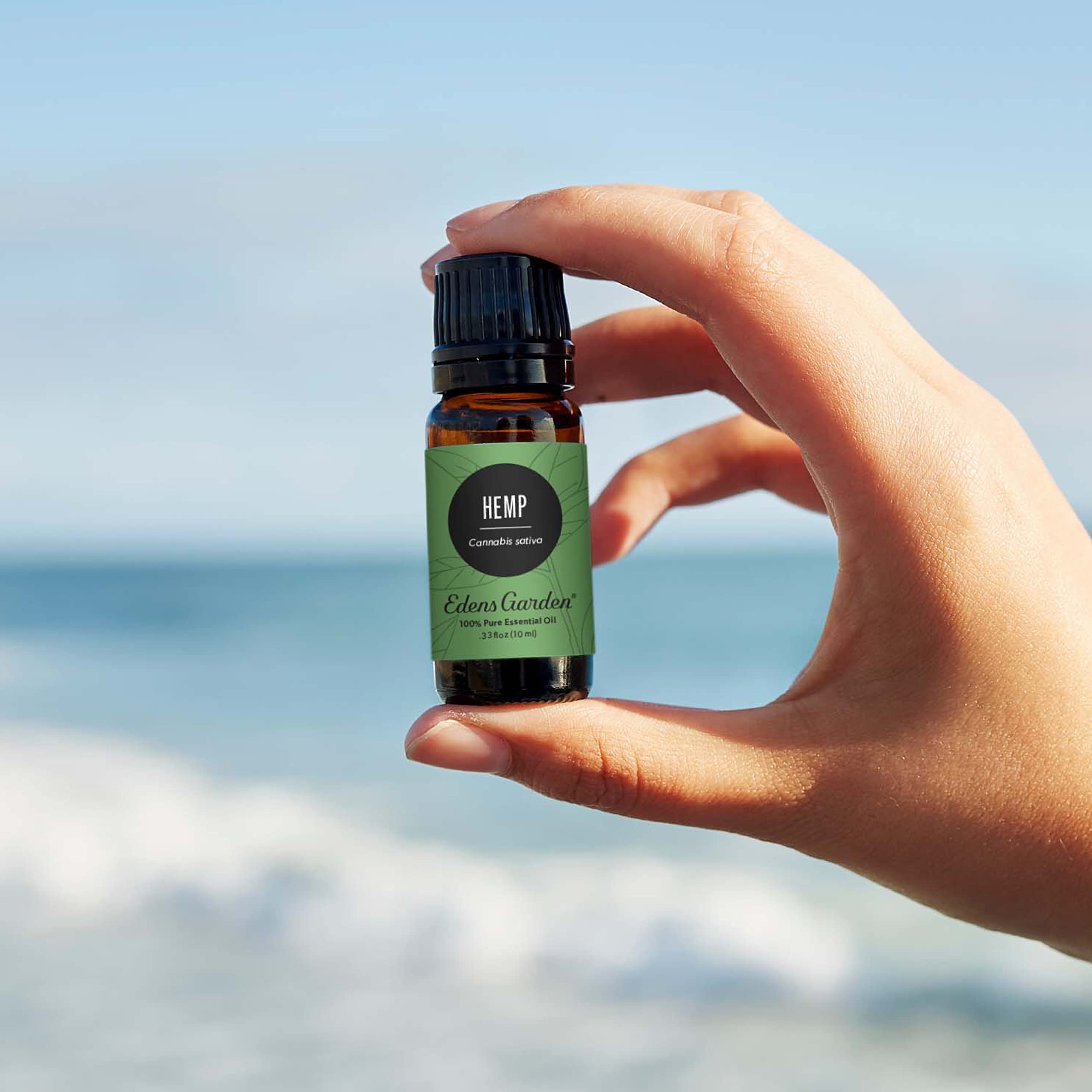 Edens Garden Hemp Essential Oil diffuser scene ready for calming blends