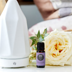 Edens Garden Hormone Balance in diffuser—serene atmosphere for evening wind-down.