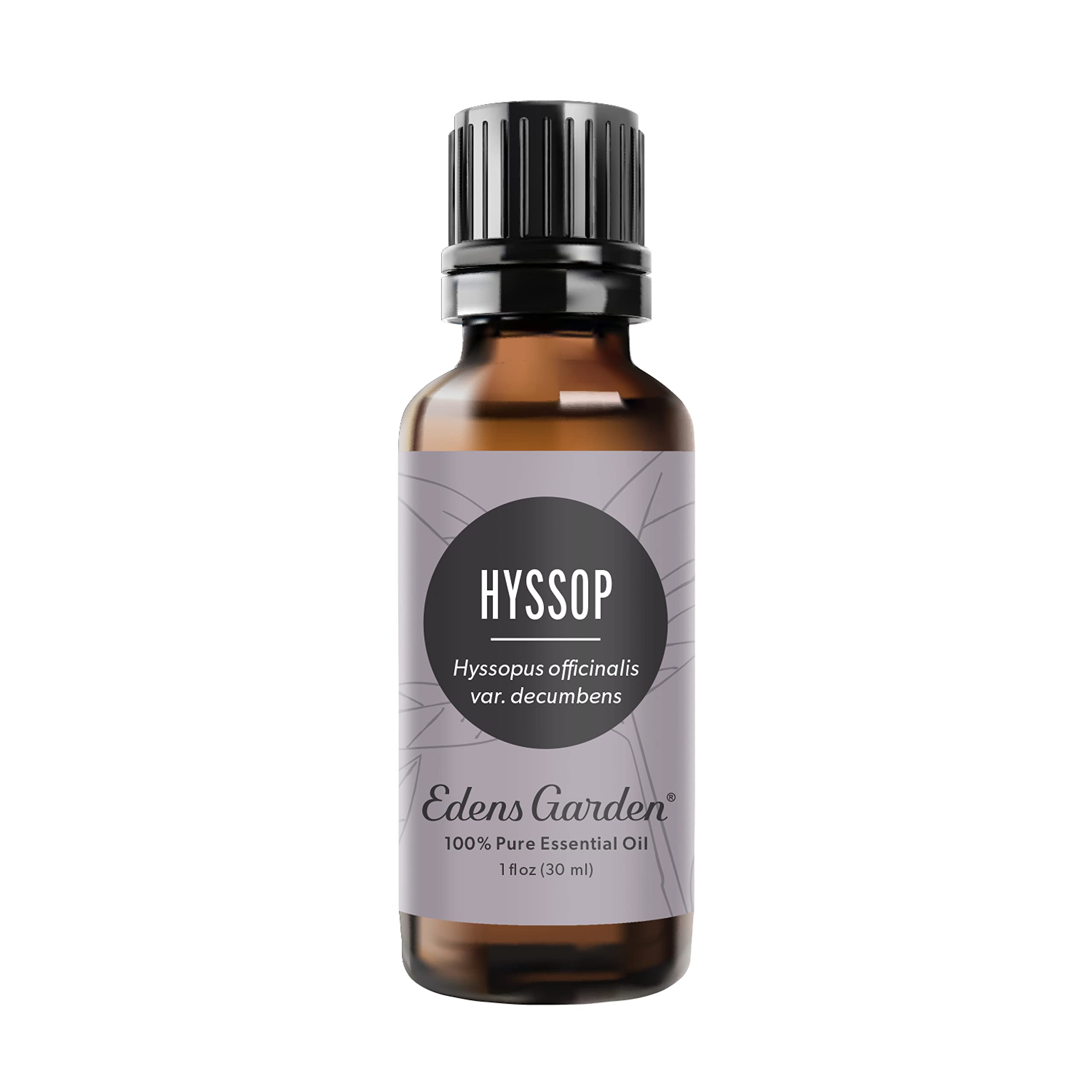 Edens Garden hyssop bottle pour: convenient aromatherapy oil for diffusers and personal blends.