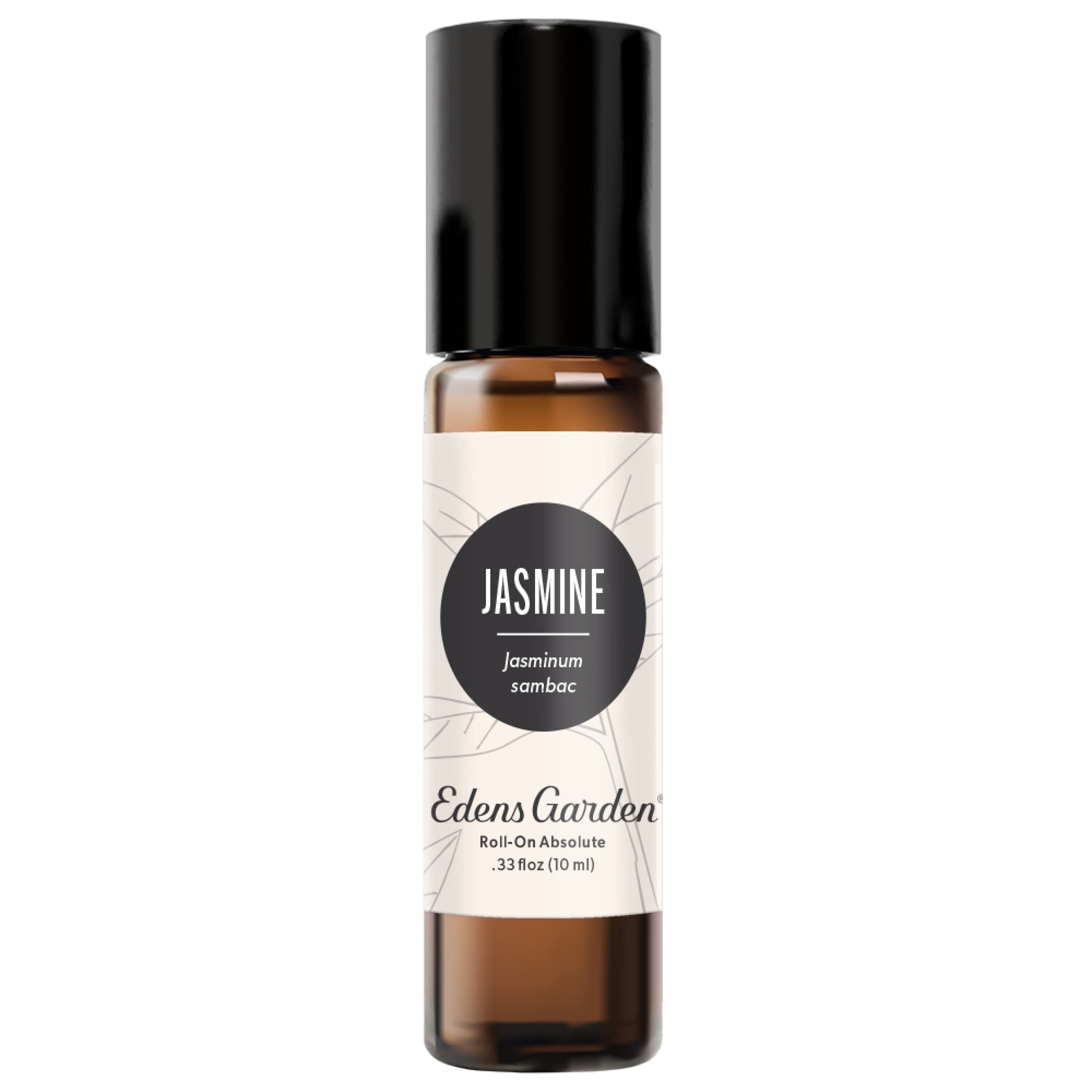 Edens Garden Jasmine Absolute Roll-On cap close-up for portable aromatherapy.