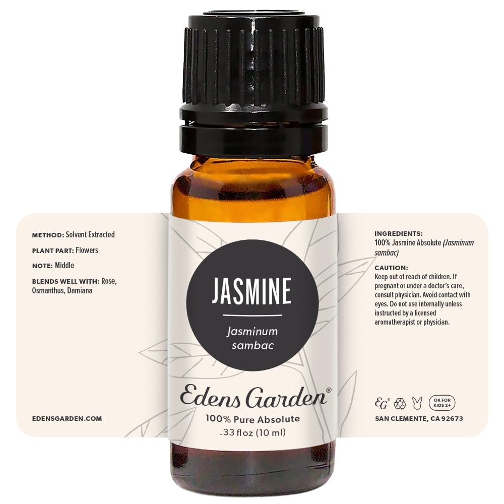 Edens Garden Jasmine Sambac Absolute room scene with aromatic glow