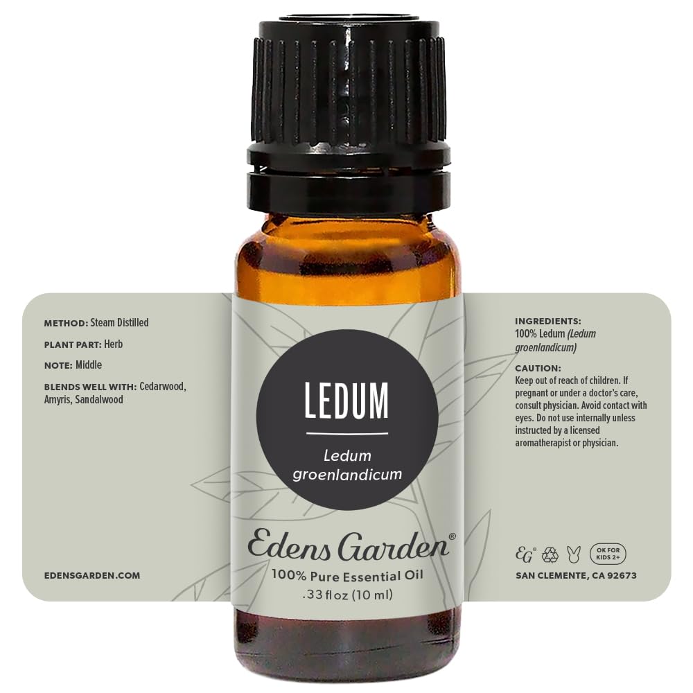 Edens Garden Ledum aromatherapy consultant image pointing to expert guidance.