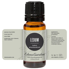 Edens Garden Ledum aromatherapy consultant image pointing to expert guidance.