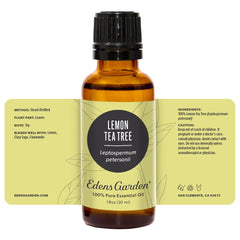 Edens Garden Lemon Tea Tree lifestyle shot suggests easy daily integration.