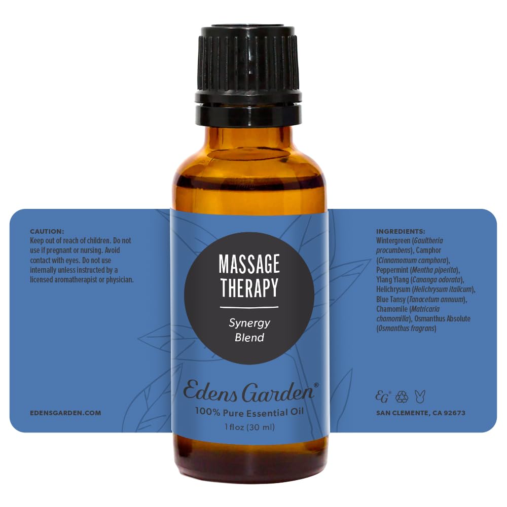 Edens Garden Massage Therapy aroma profile — soothing scent blend for ambience