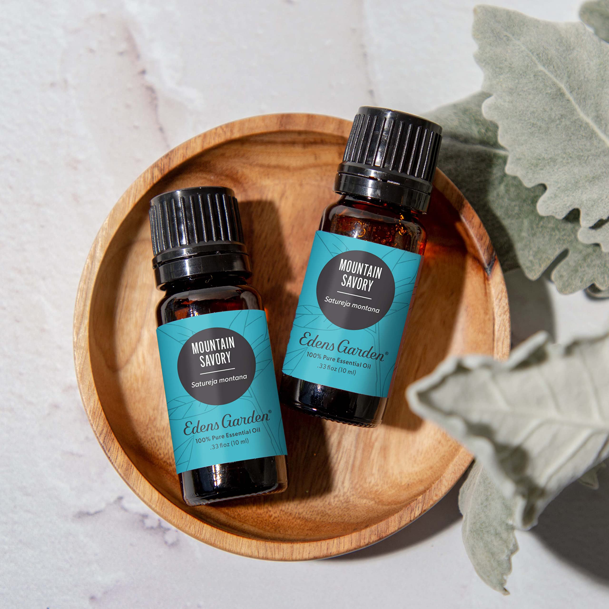 Edens Garden Mountain Savory diffuser setup highlighting fresh herbal notes