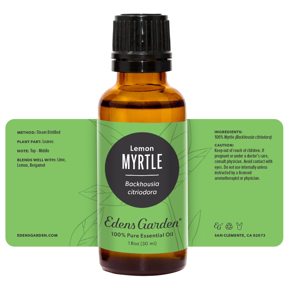 Edens Garden Myrtle-Lemon with licensed aromatherapist support for guidance