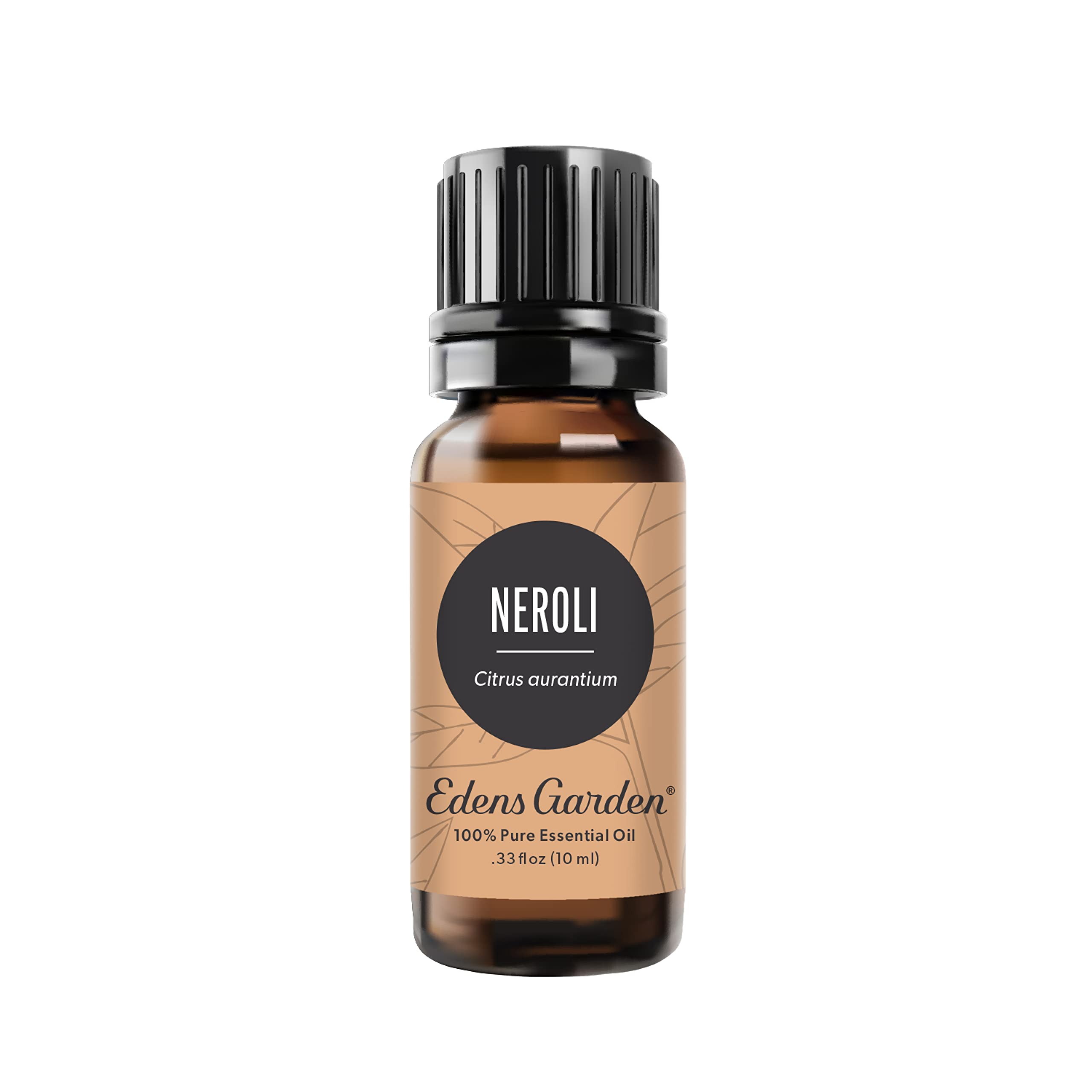 Edens Garden Neroli bottle close-up for soothing aroma.