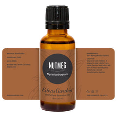 Edens Garden Nutmeg essential oil-warm-aroma diffuses a cozy living space.