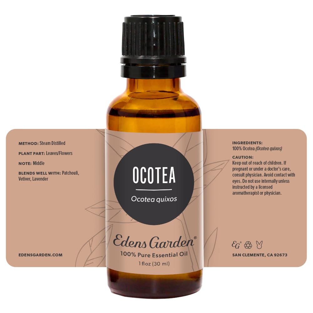 Ocotea GC-MS certificate display reinforcing transparent quality from Edens Garden.