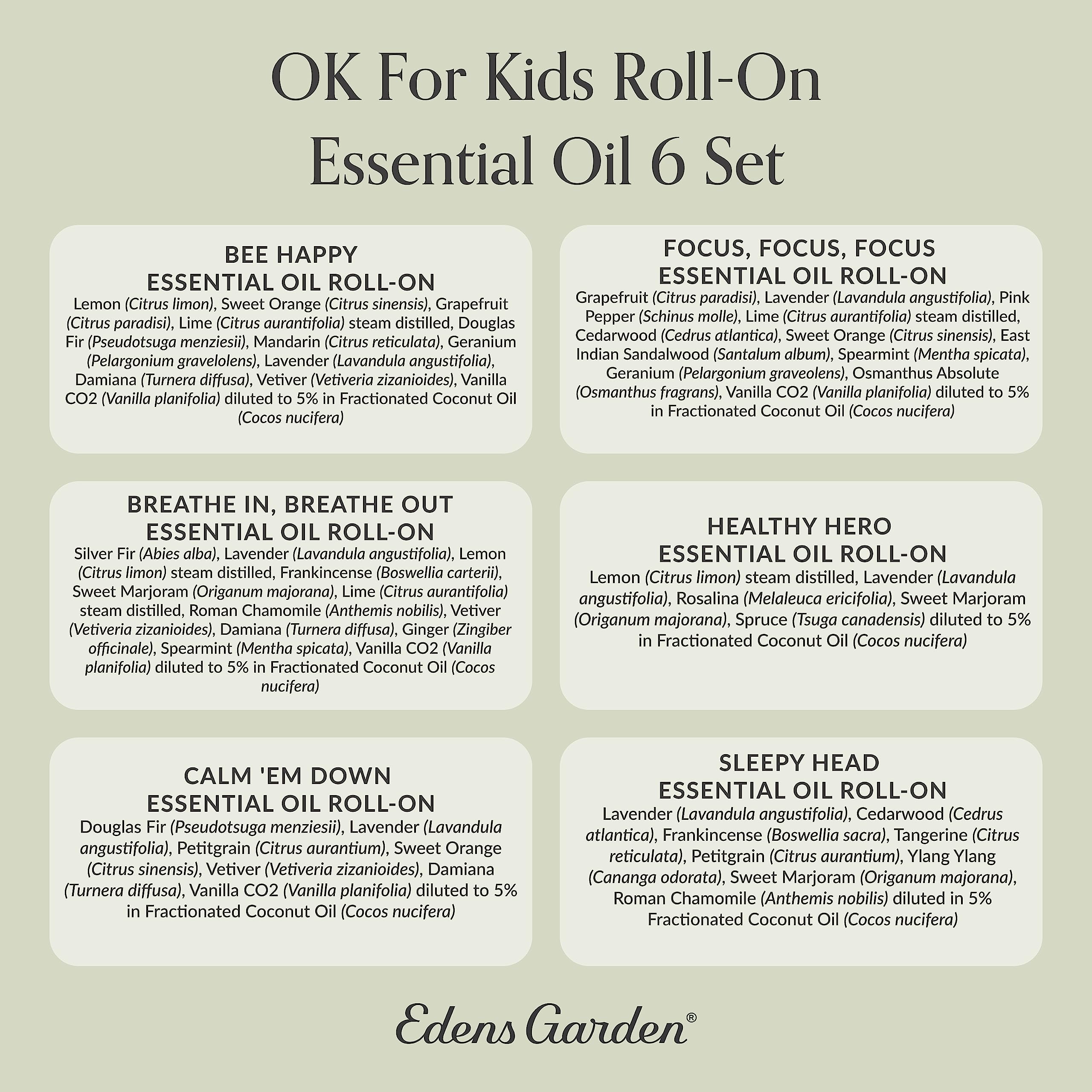 Edens Garden OK For Kids Bedtime Routine roll-on eases night ritual