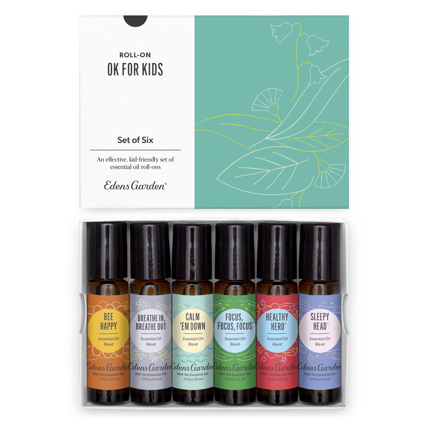 Edens Garden OK For Kids Bee Happy roll-on for a calm mood during daily routines