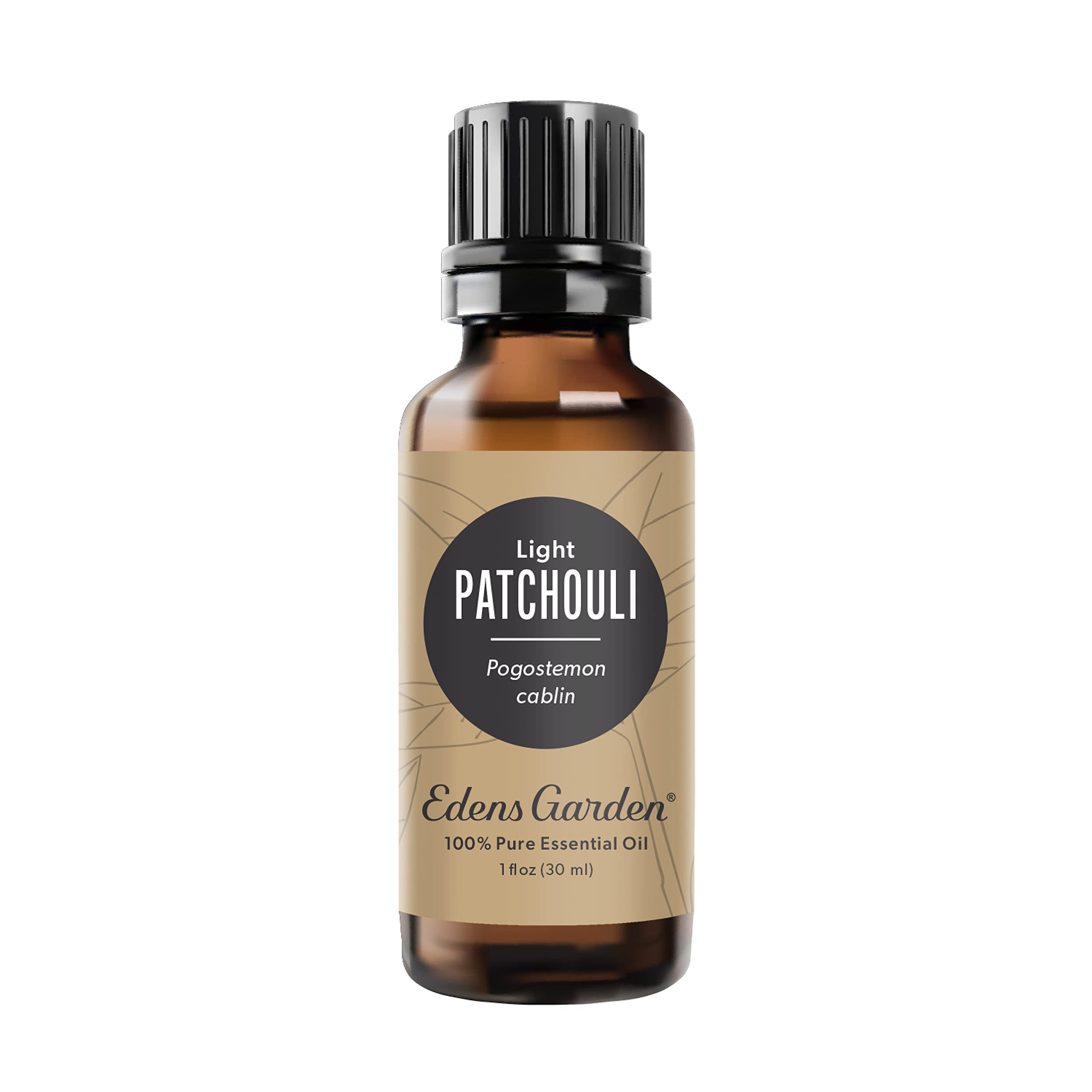 Edens Garden Patchouli Light bottle for a soothing aromatherapy ritual.