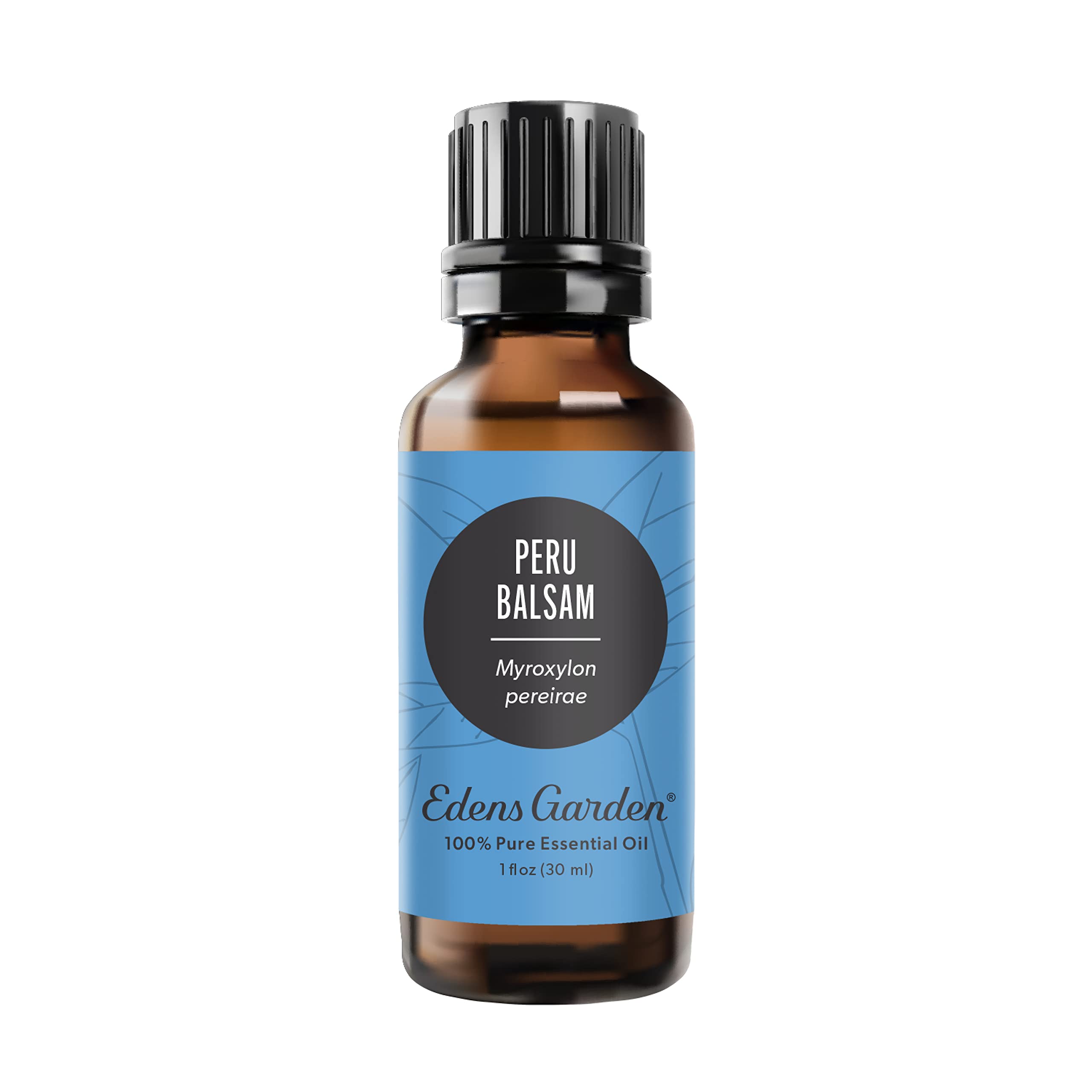 Edens Garden Peru Balsam oil bottle—pure, premium grade for diffusion and skin care.