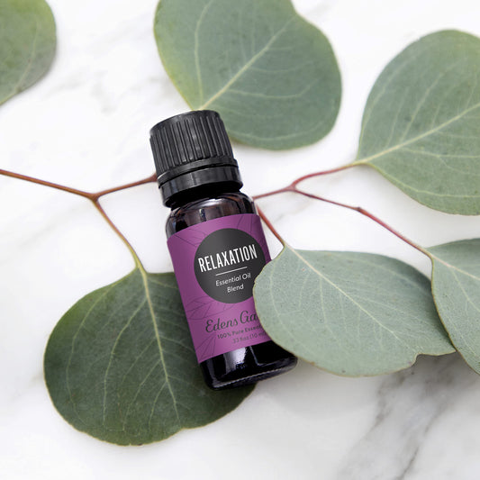 Edens Garden Relaxation drops in diffuser, delivering a soothing aroma for relaxation.