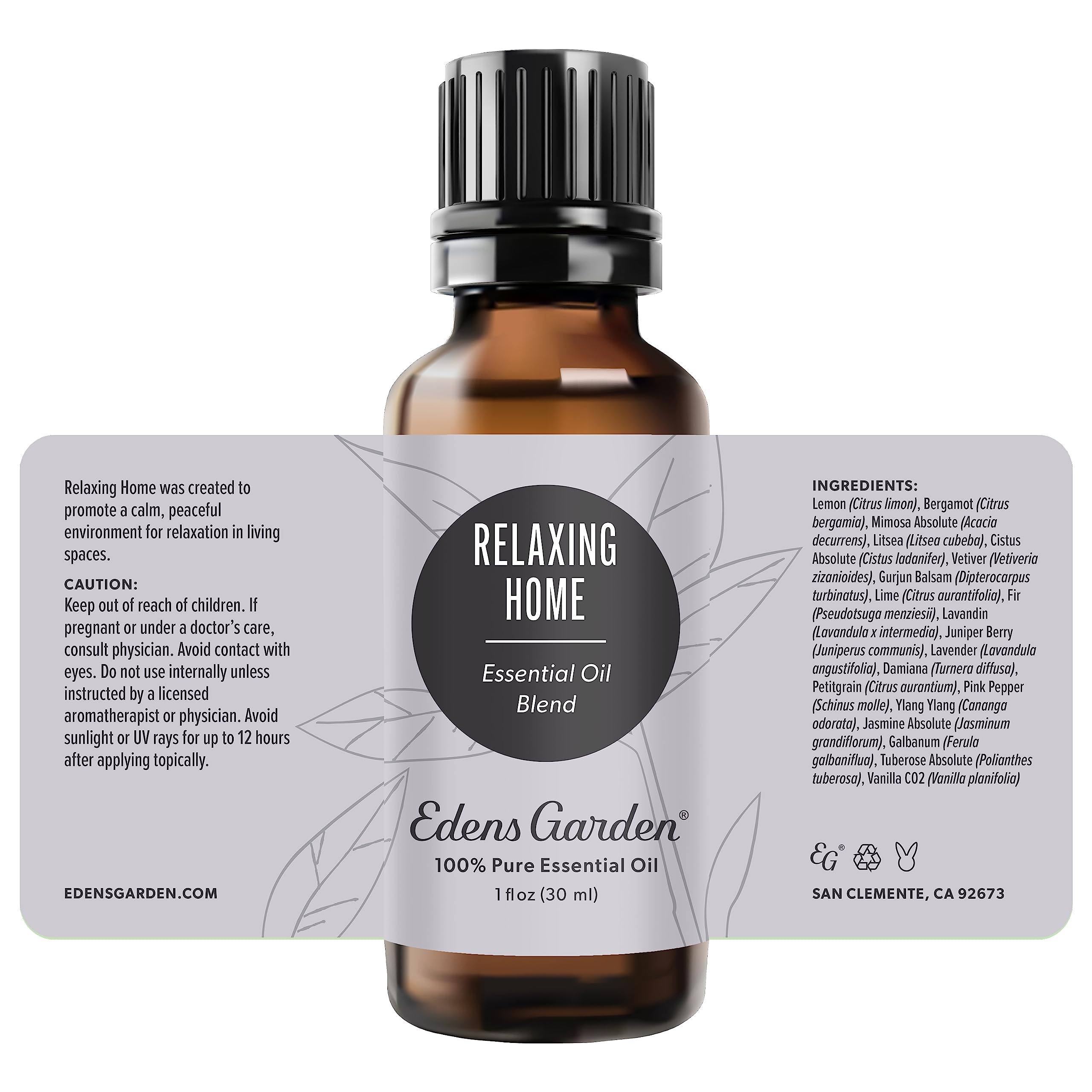 Edens Garden Relaxing Home bedroom scene suggests tranquil nighttime routine.