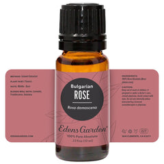 Edens Garden Rose Bulgarian Absolute lifestyle scene with diffuser and candles.