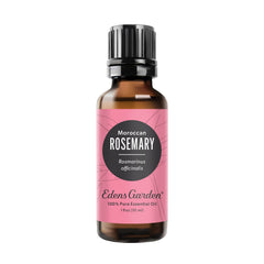 Edens Garden rosemary moroccan oil bottle for diffusion and skin care.