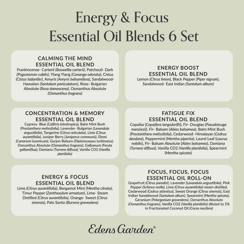 Edens Garden six blend set suitable for office or home use