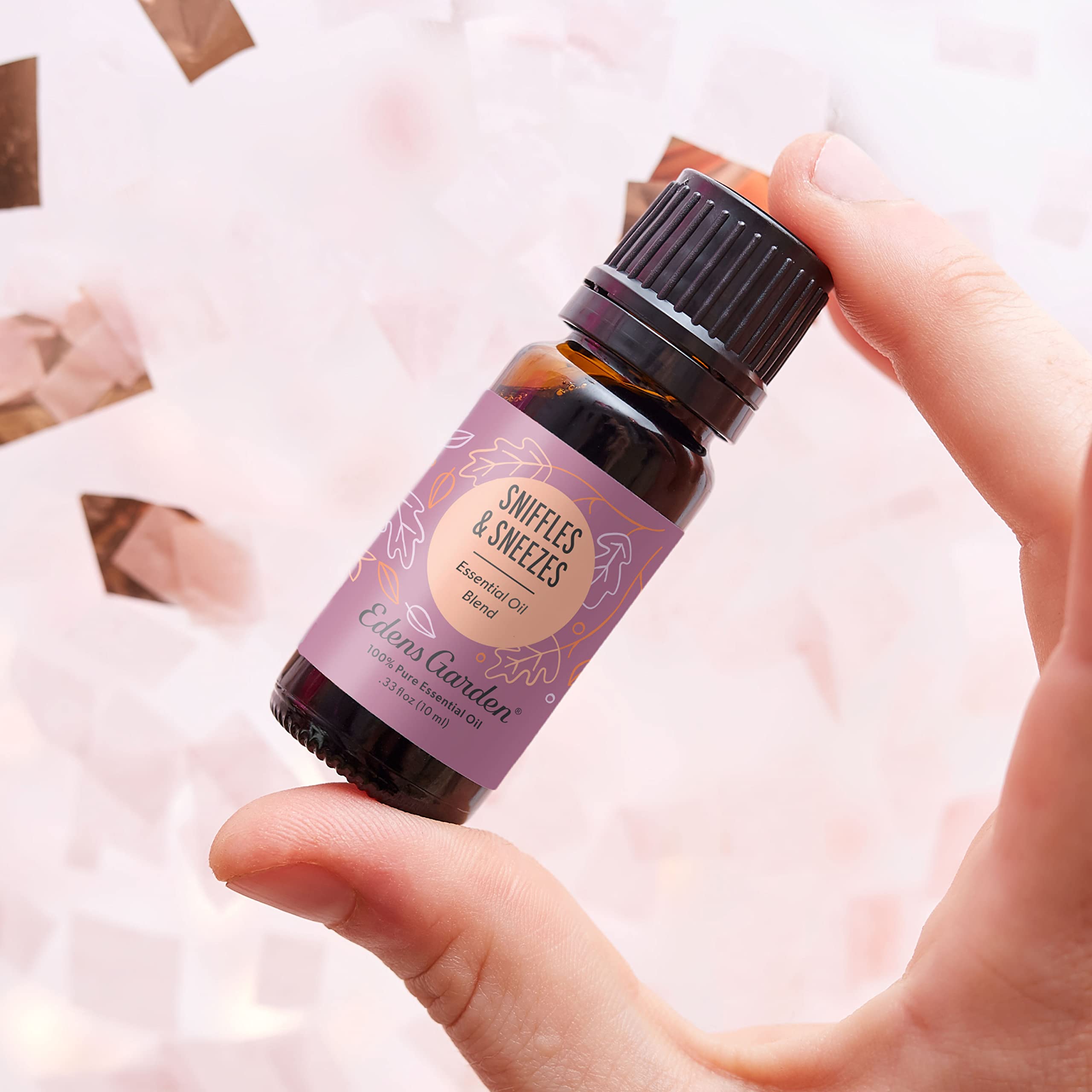 Edens Garden Sniffles & Sneezes diffuser in a cozy living room setting