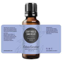 Edens Garden Stuffy Nose Sinus Relief room scent using a diffuser in living space.
