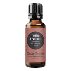 Edens Garden Tobacco Patchouli bottle pour for premium diffusion and aroma.