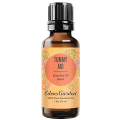 Edens Garden Tummy Aid bottle ready for use with soothing aroma