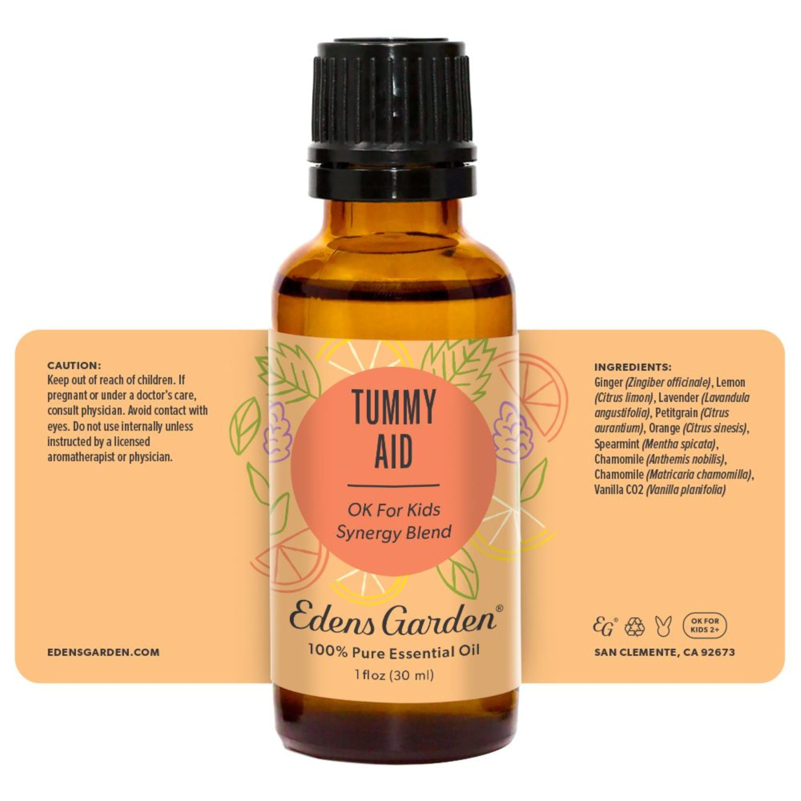 Kid-safe packaging for Edens Garden Tummy Aid
