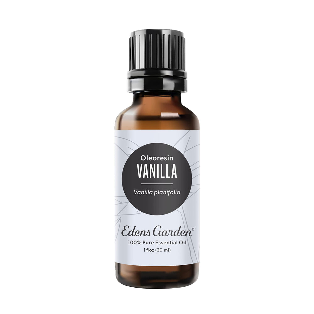Edens Garden Vanilla Oleoresin essential oil bottle for premium aromatherapy.