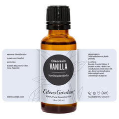 Edens Garden Vanilla Oleoresin suitable for candles, diffusers, and baths.
