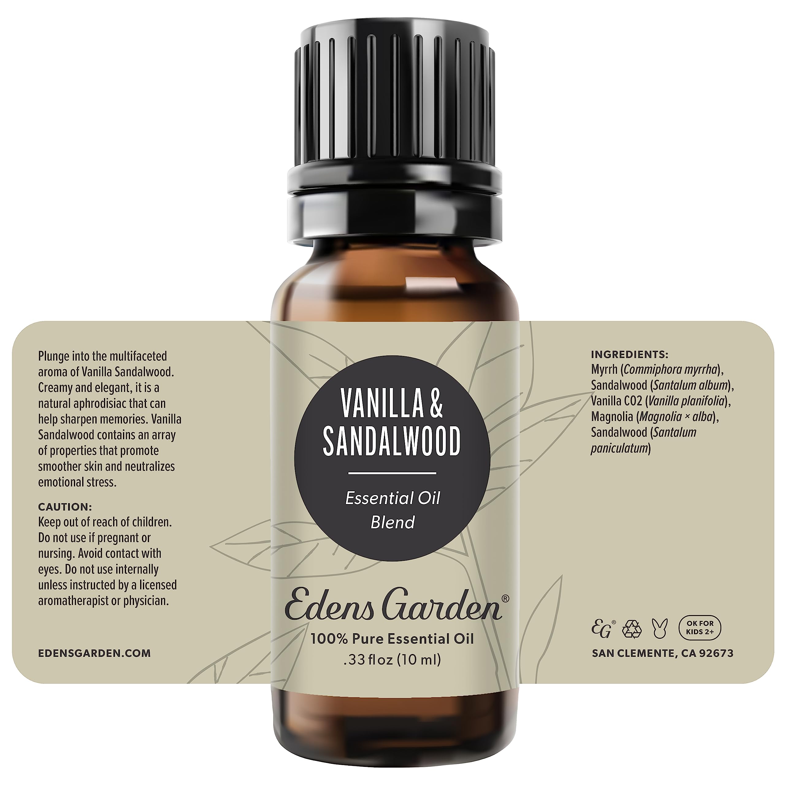 Edens Garden Vanilla Sandalwood wellness ritual — uplifting, soothing ambience daily