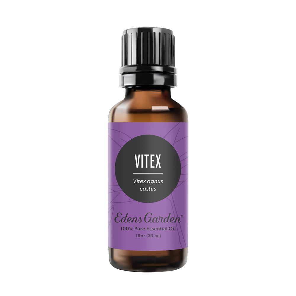 Edens Garden Vitex bottle pour shows premium essential oil for diffusers and calming rituals