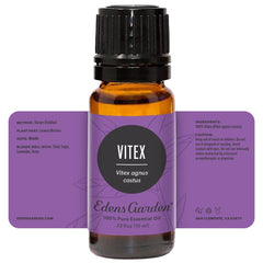 Edens Garden Vitex essential oil ritual setup for self-care moments.