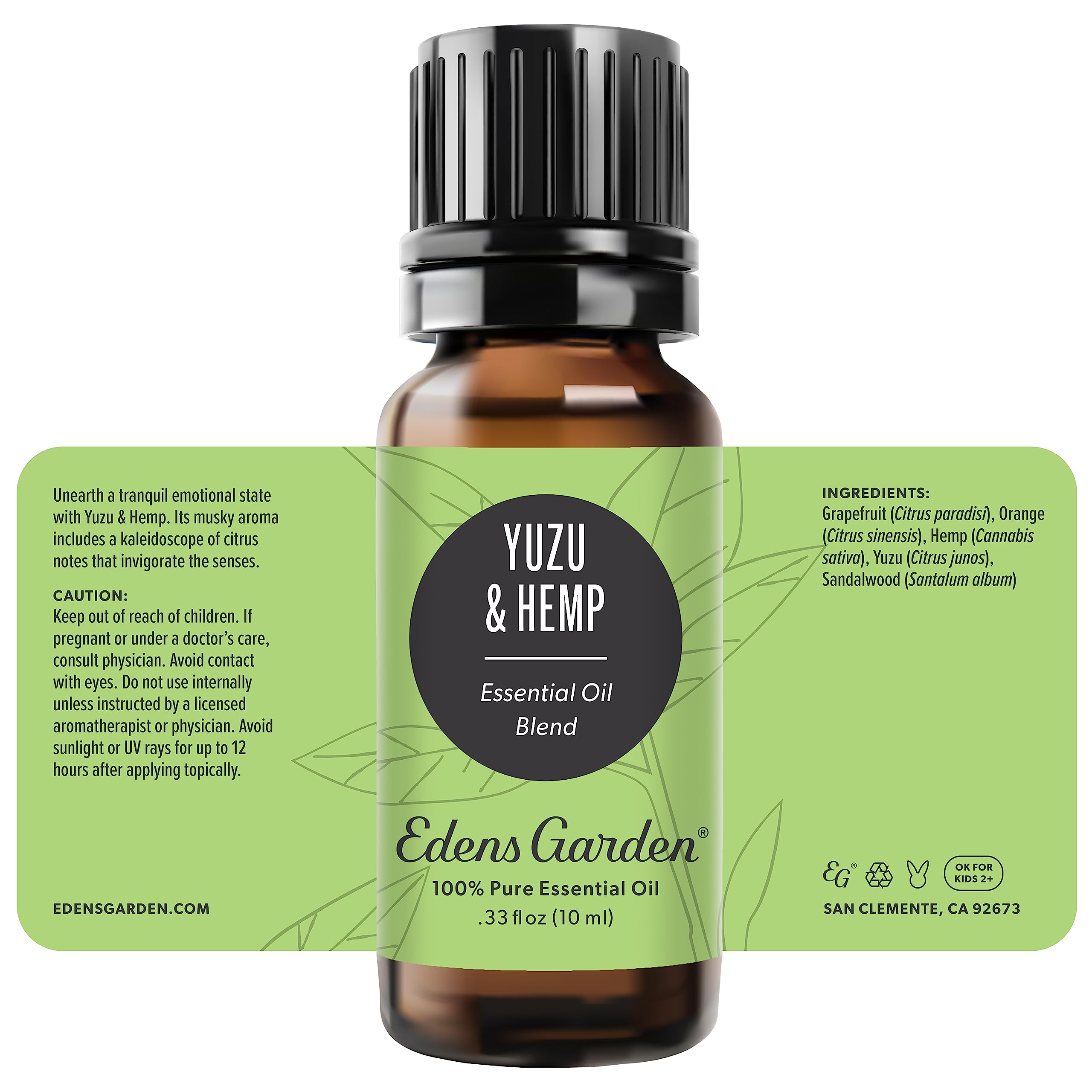 Edens Garden gift set featuring Yuzu & Hemp blend