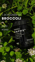 EDERRA EMPWR+ jar close-up shows clean greens and potency.