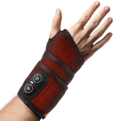 EDIFOLLY cordless wrist heating pad in use on arm for portable warmth.