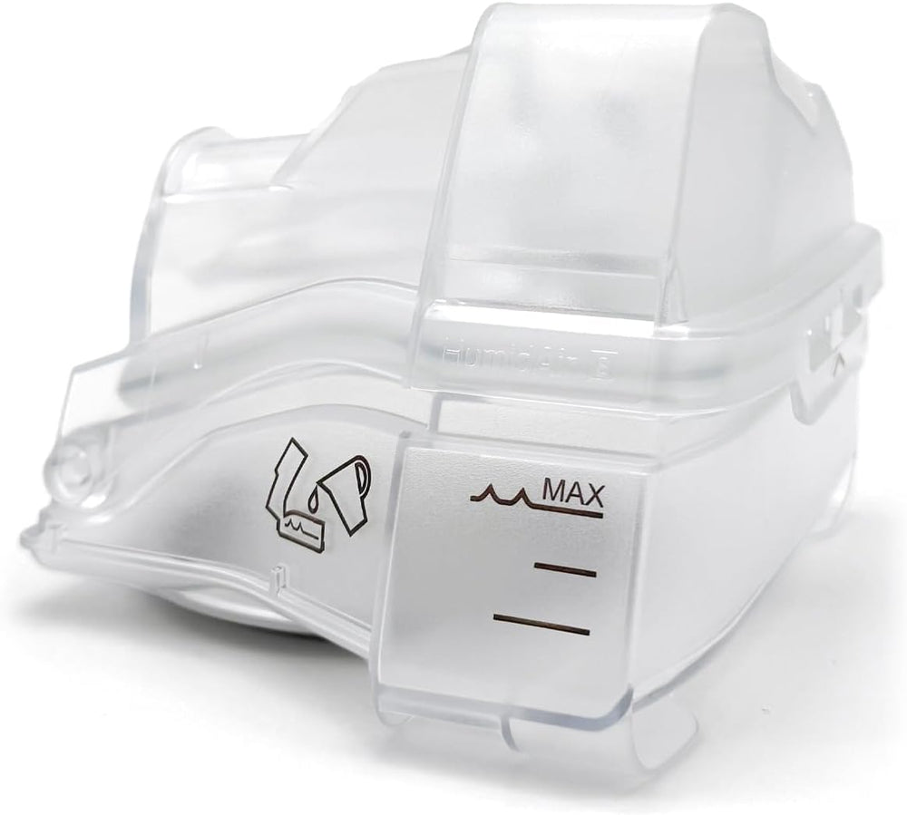 Edionmier HumidAir water chamber front view for AirSense 10, compact and easy to replace