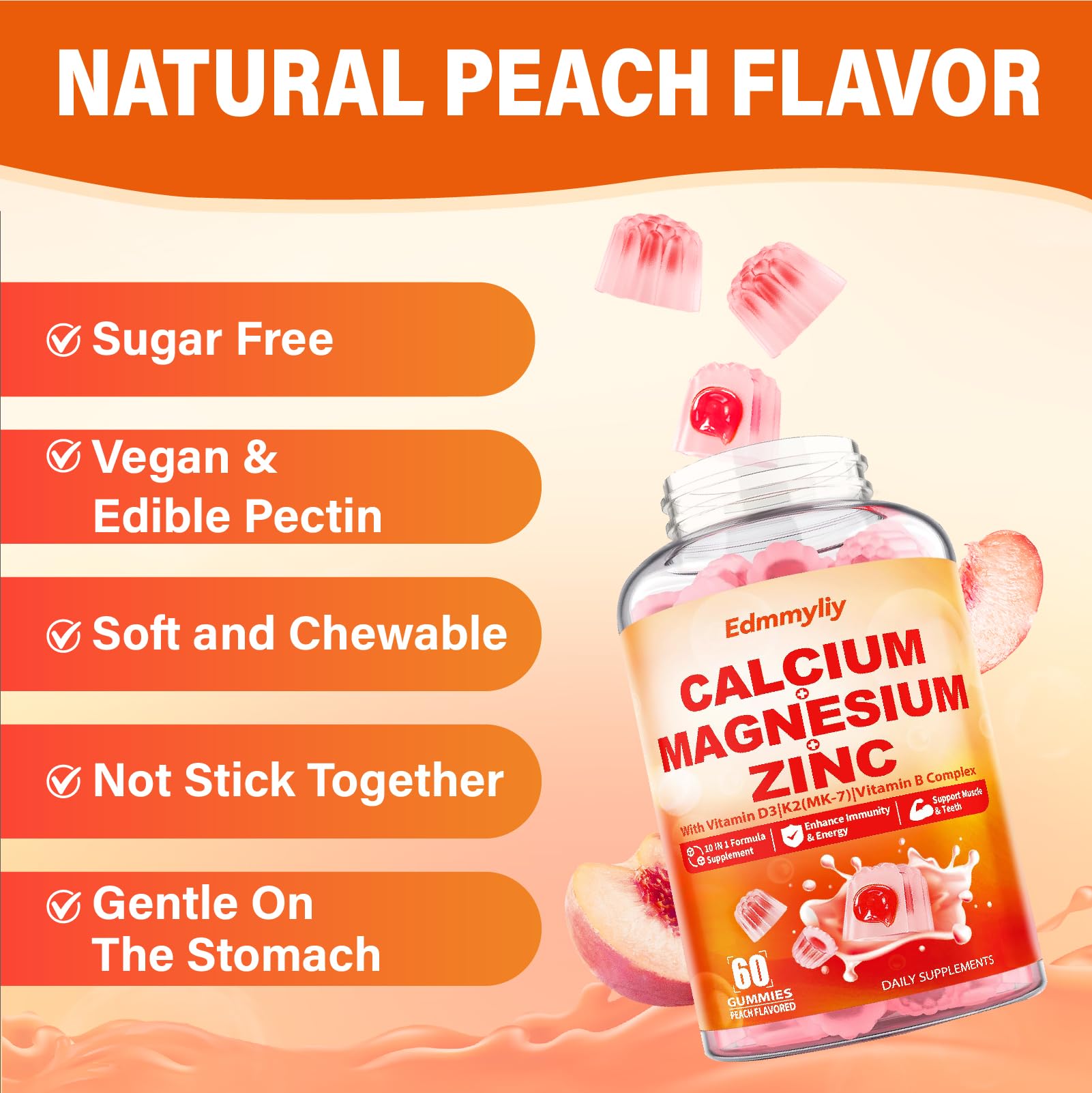 Edmmyliy daily chewable supplement packaging for easy routine
