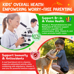 Edmmyliy Kids Multivitamin Gummies organic fruit blends highlight natural sourcing