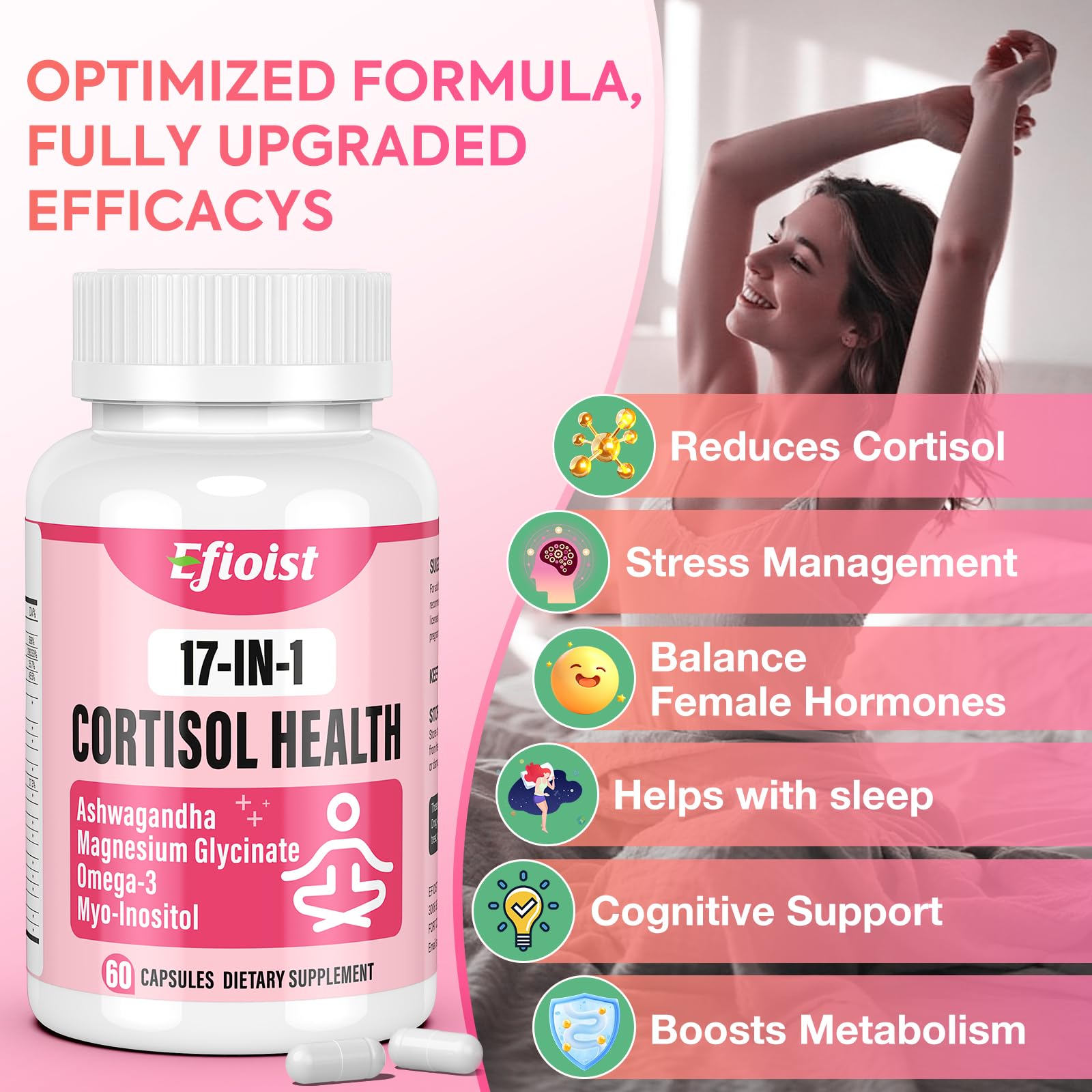Efioist mood, focus, and sleep support for daily routine