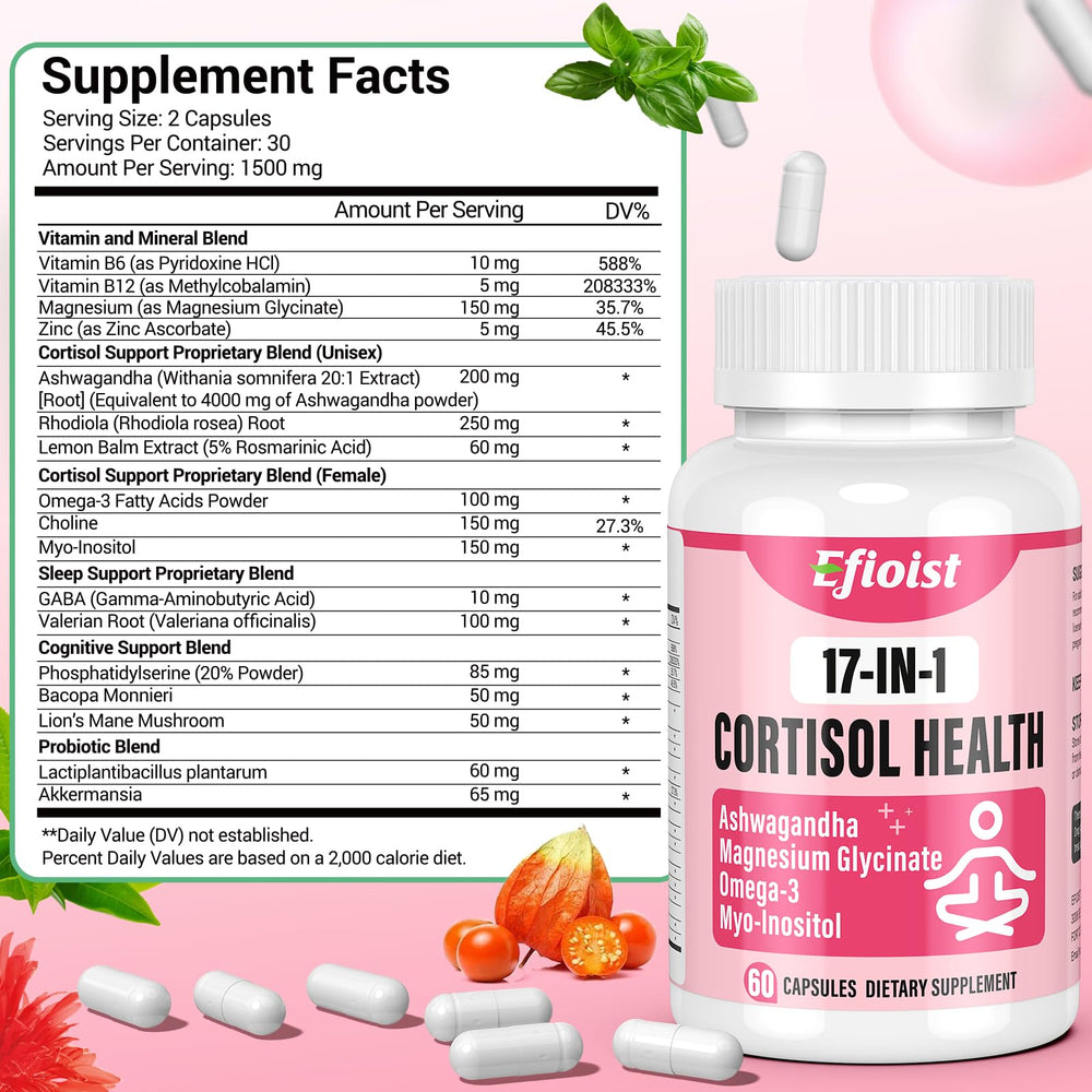Efioist women's hormone balance capsules aiding energy and comfort
