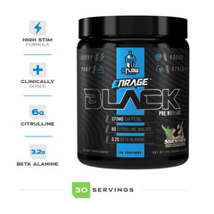 eFlow Nutrition Enrage shaker ready with water for energy boost