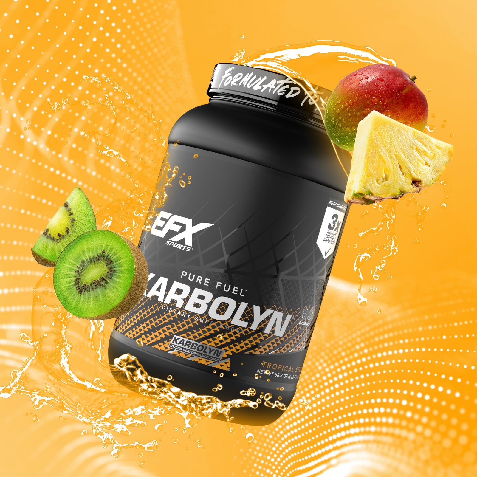 EFX Karbolyn Fuel athlete in action during training using fast carbs
