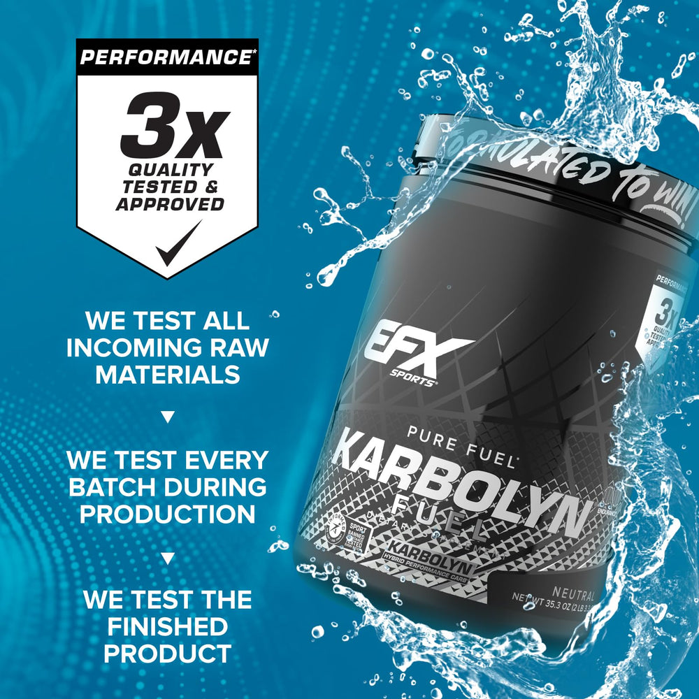 EFX Karbolyn Fuel athlete preworkout use demonstrates quick fueling before high-intensity sessions.