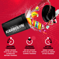 EFX Karbolyn Fuel Rainbow Candy dissolving smoothly in water