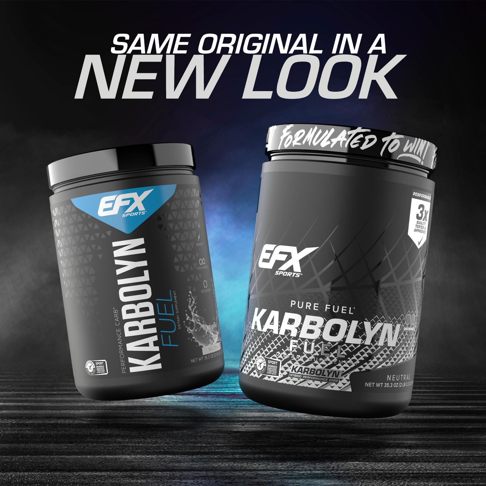 EFX Karbolyn Fuel scoop dispense illustrates easy, precise pre-workout dosing.